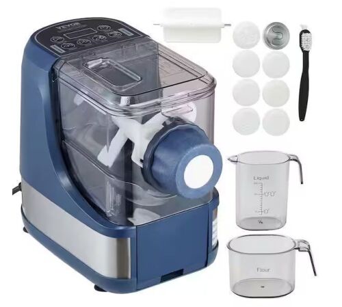 VEVOR Electric Pasta Maker with 8 Pasta Shapes 4 Intelligent Modes 500g Flour Capacity