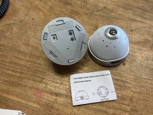 Color Change Projection CLock, Set of 2