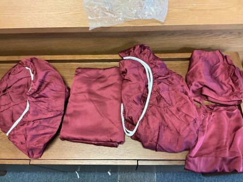 Split King Sheet Set, Burgundy
