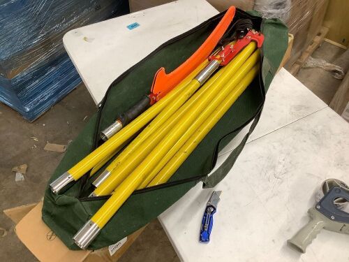 Manual Pole Saw Tree Pruner Set, Extendable Long Handle Branch Cutter