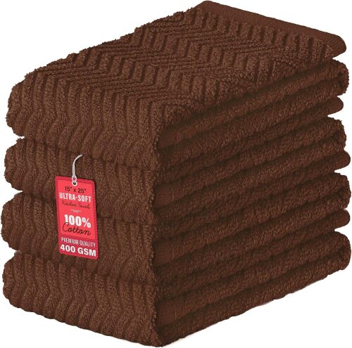 100% Cotton Kitchen Towels 15x25 in, Coffee Set (Pack of 4)