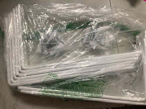 8 Pack - Shelf Brackets, White