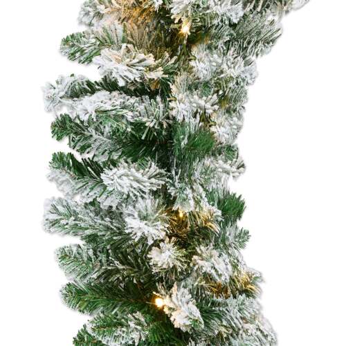 9Ft Pre-Lit Christmas Garland W/ 2-In-1 Led Lights