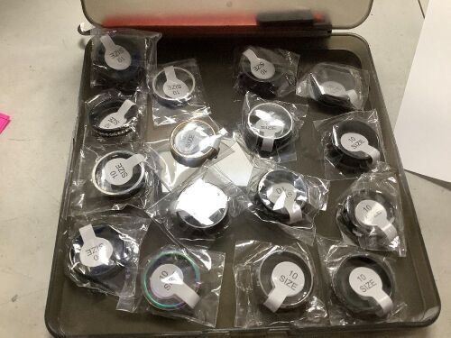 16 Pack of Men's Rings, All Size 10