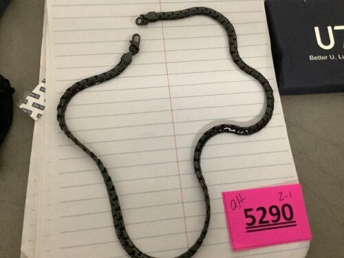 Black Collar Box Alloy Link Chain