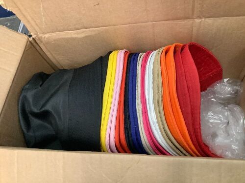 24 Wholesale Bucket Hat Solid Color Assortment