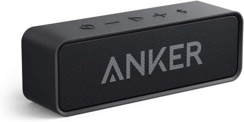 Anker soundcore Upgraded Bluetooth Speaker, IPX5 Waterproof, Stereo Sound | 24H Playtime, Portable Wireless Speaker for iPhone, Samsung and More