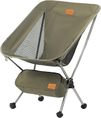 Naturehike YL08 Ultralight Camping Chair, 2.38 LBS Portable Backpacking Chair with Anti-Sinking Feet, Lightweight Compact Folding Hiking Camp Chair | Portable Lightweight Backpacking Chair, Breathable Side Mesh, Quick-Setup Shock-Cord Foldable Frame to H