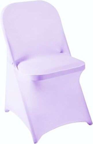 Folding Chair Covers for Party, Lavender Universal Spandex Chair Covers for Folding Chairs, Stretchy Fitted Chair Covers for Wedding, Party, Banquet, Conference