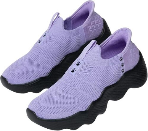 Women's Paw Ultra Comfort Slide-in Deep Traction Walking Shoes | Easy Slip On, Lightweight, Comfortable Insole, Breathable