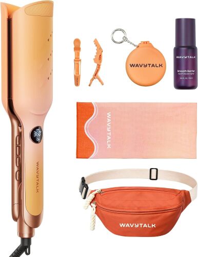 Wavytalk Main Stage Waves Power Wave Festival Bundle, Curling Iron Hair Crimper Waver, Ventilation Design for Less Damage, Ionic Reduces Frizz, Effortless-Waver, Festival-Ready Merch