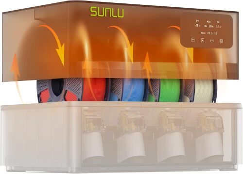 SUNLU AMS Heater, Compatible with Bambu Lab AMS Gen 1,(Black) | Drying While Printing Filament Dryer, 70°C Efficient Heating, Simple Installation, Smart Humidity Control
