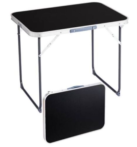2.3FT Portable Folding Camping Table Aluminum with Carrying Handle Lightweight for Indoor Outdoor Party Picnic Camping
