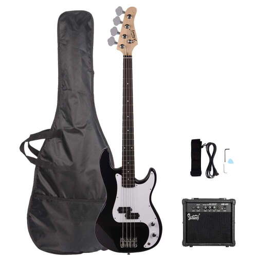 Ktaxon 45" Full Size Electric Bass Guitar with Guitar Bag, Amp, Connecting Wire and Spanner Tool