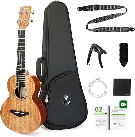 Ukulele Kit, Mahogany Concert Ukelele for Beginners