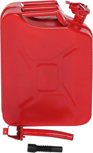 20 L Metal Water Storage Tank with Spout and Handle, Waste and other water can for Gardening Durable Equipment (Red)