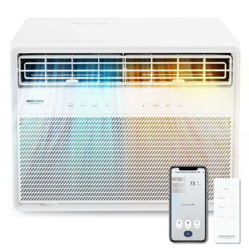 ROVSUN 8000 BTU 115V Inverter Window Air Conditioner with Heat & Install Kit
