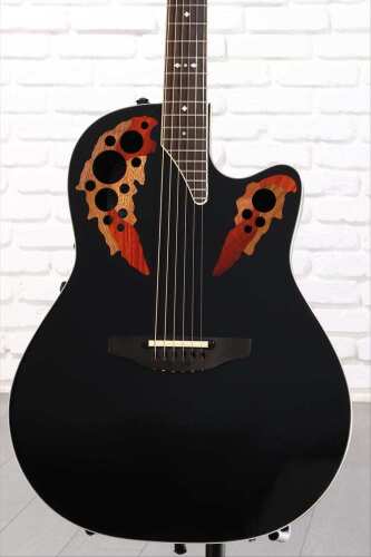 Glarry 41" Cutaway Spruce Panel Ballad Acoustic Guitar Black