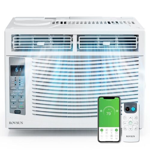 ROVSUN 6000 BTU 115V Window Air Conditioner with Install Kit