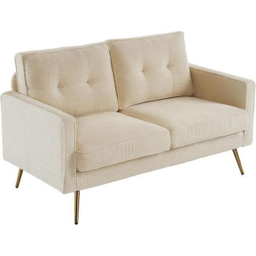 VINGLI 56" Small Courduroy Sofa for Small Spaces