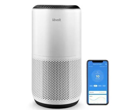 LEVOIT PlasmaPro 400S-P (Coverage 356 sq.ft.) Activated Carbon Original Filter Large Room Air Purifier in White