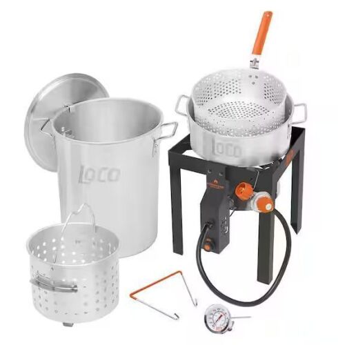 LOCO 30 qt. Boil Fry Steam Kit
