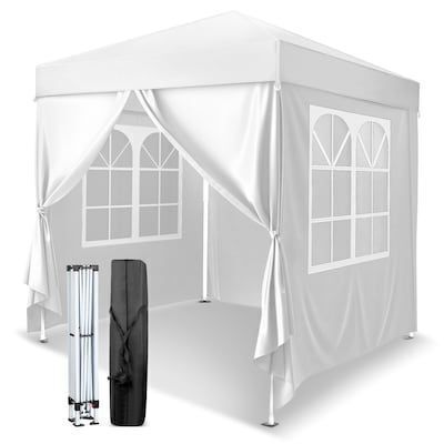 VINGLI 6.5 x 6.5FT Pop Up Canopy Tent with Sidewalls