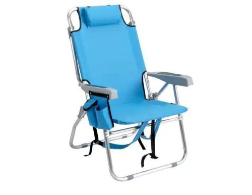 Portable Folding Tall Backpack Beach Chair