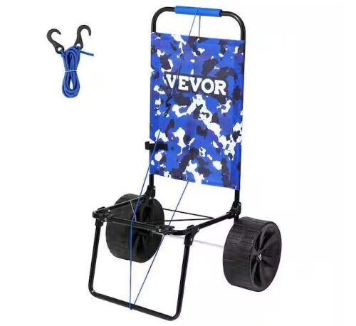 VEVOR Beach Dolly with Big Wheels for Sand 8 cu ft 69 lbs. Loading Capacity