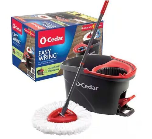 O-Cedar EasyWring Microfiber Spin Mop with Bucket System
