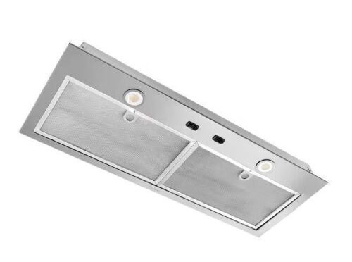 Broan-NuTone 30 in. 300 Max Blower CFM Built-In Powerpack Insert for Custom Range Hoods with LED Light in Stainless Steel