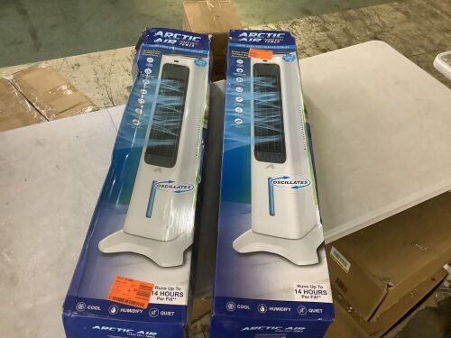 Lot of (2) ARCTIC AIR 100 CFM Turbo Chill Tower Evaporative Space Cooler