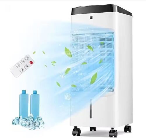 8,000 BTU Portable Air Conditioner Cools 200 Sq. Ft. with Humidifier in White