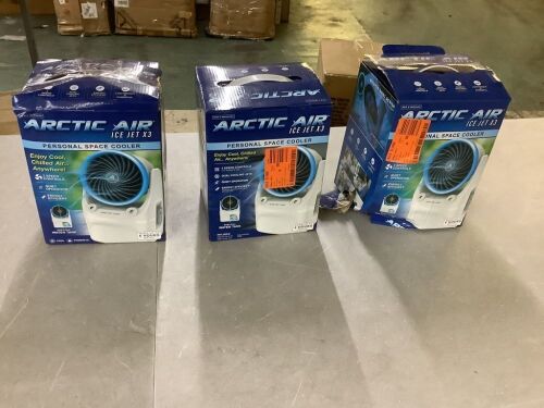 Lot of (3) ARCTIC AIR 190 CFM 3-Speed Portable Evaporative Cooler