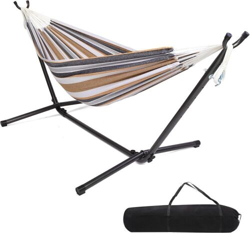 Heavy Duty 550 LBS Double Hammock with Stand