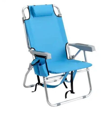 Portable Folding Tall Backpack Beach Chair