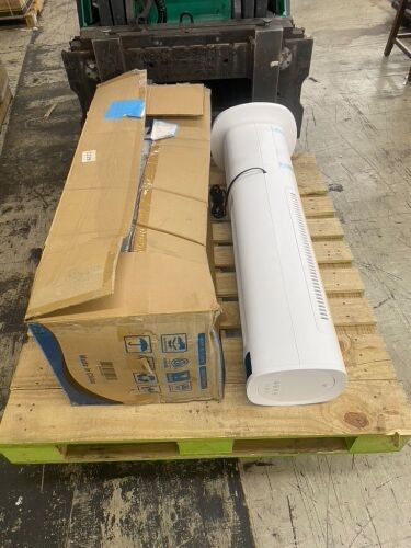 Lot of (2) Evaporative Air Cooler, Oscillating Airflow, 24H Timer & Remote, Top-Fill