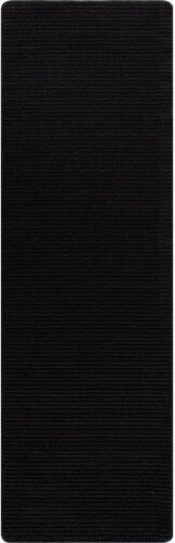 Black 2 ft. x 5 ft. Solid Runner Rug