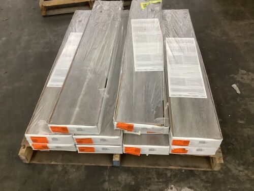 Pallet of (10) Cases Home Decorators Collection Brookstone Oak 12 mm T x 8 in. W Waterproof Laminate Wood Flooring(15.94 sq. ft./Case)