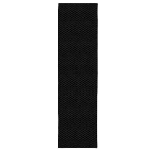 Garland Rug Medallion Black 2 ft. x 8 ft. Runner Rug