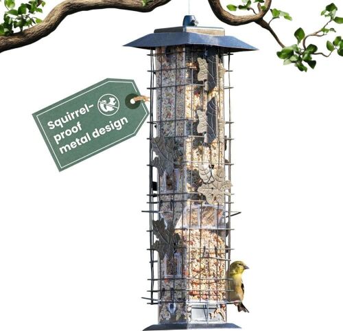 Perky-Pet Squirrel-Be-Gone Bird Feeder, 2 lb Seed Capacity
