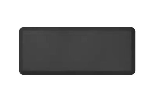 GelPro NewLife Designer Leather Grain Jet 20 in. x 48 in. Anti-Fatigue Comfort Kitchen Mat
