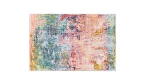 World Rug Gallery Contemporary Distressed Abstract Washable Non Slip Multi 2 ft. x 3 ft. Area Rug