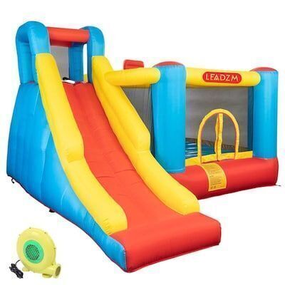 130 x 124 inch Bounce House with Slide and Air Blower