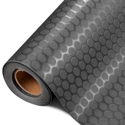 TUFFIOM 7.5 x 17 FT Thickened Coin Plate PVC Garage Floor Mat