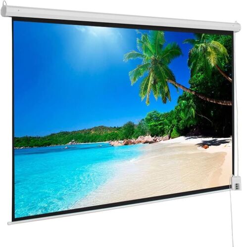 Kshioe Motorized Projector Screen with Remote Control