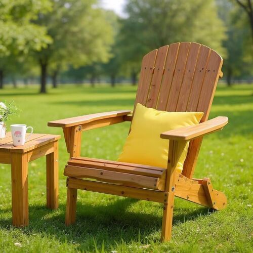 Folding Wooden Adirondack Chair
