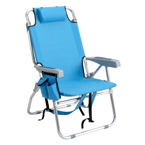 Portable Folding Tall Backpack Beach Chair