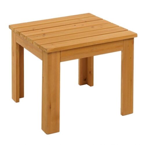 Outdoor Wooden Square Side End Table