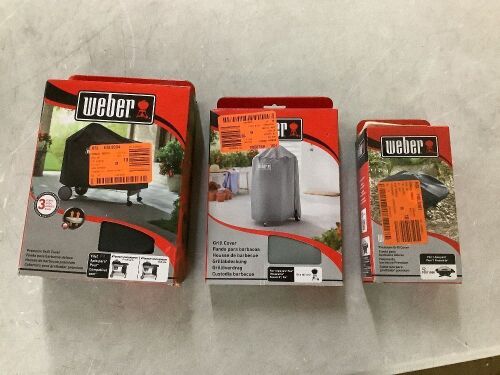 Lot of (3) Grill Covers
